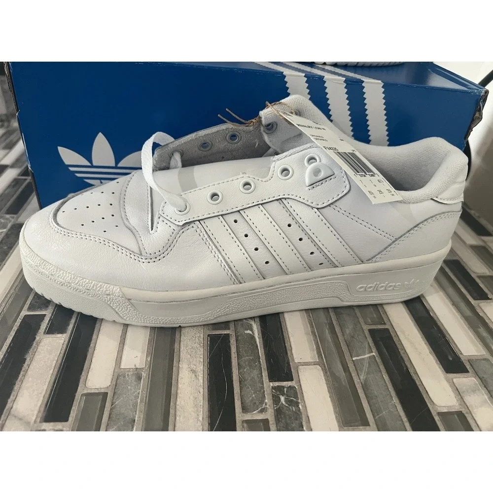 Adidas Rivalry Low Triple White‎ Shoes FV4225 Women's Size 8.5